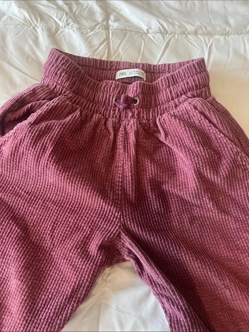 Girls Pants - Burgundy wide leg pants